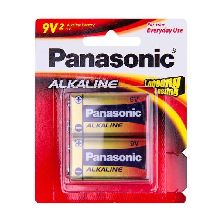 Panasonic 9V 2 Alkaline Battery Pack, , hi-res