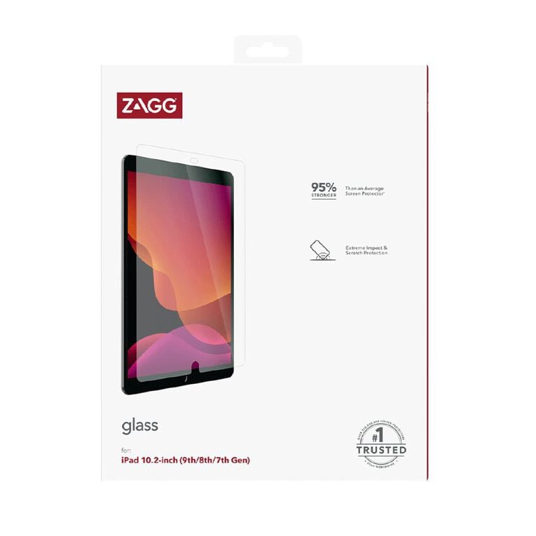 Zagg Glass Screen Protector for Apple iPad 10.2 (9/8/7th Gen), , hi-res