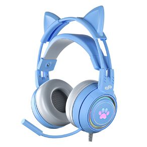 PowerPlay Cat RGB Gaming Headset - Blue