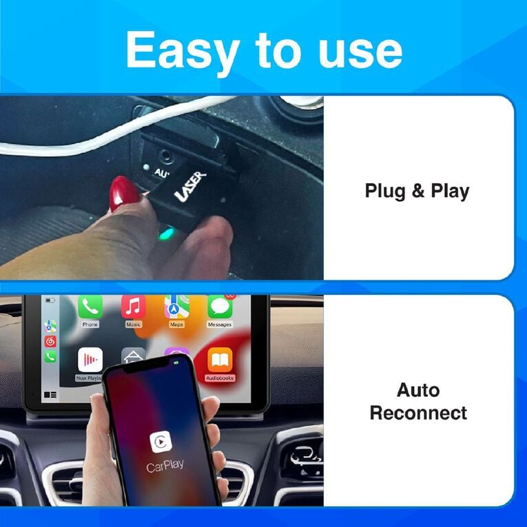 Laser Wireless Dongle for Carplay & Android Auto, , hi-res