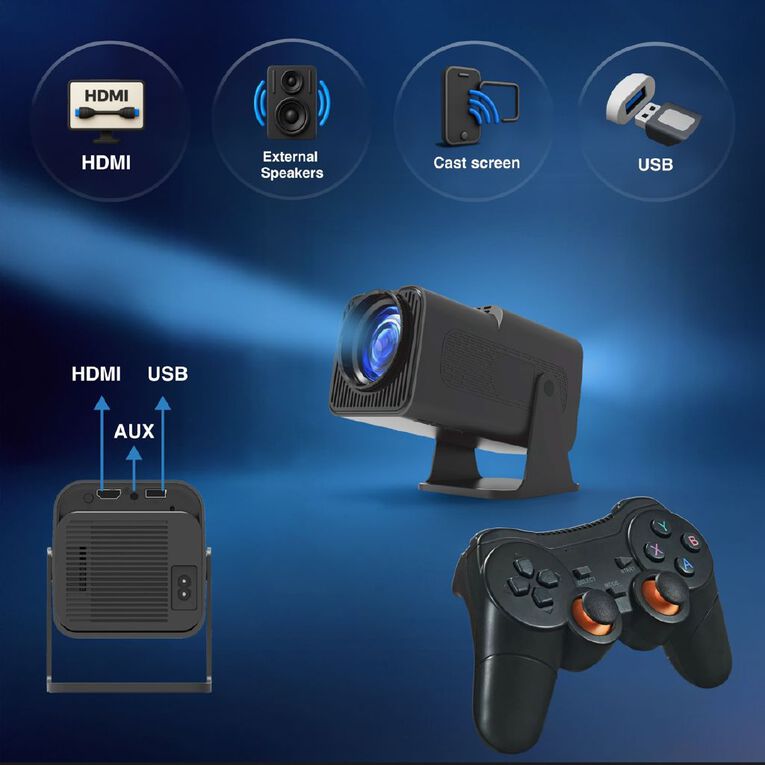 Laser Smart Gaming Projector with 80 Games and Dual Controllers, , hi-res