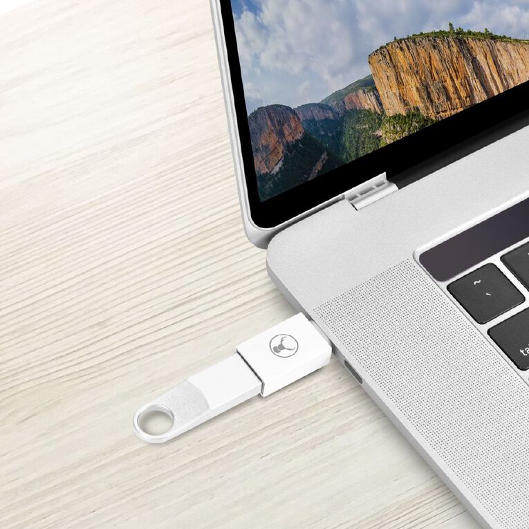 Bonelk USB-C to USB-A 3.0 Adapter - White, , hi-res