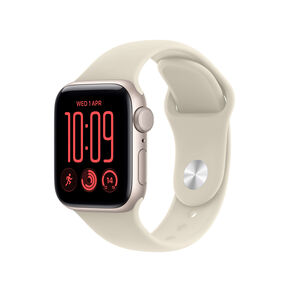 Apple Watch SE 3 GPS 40mm Starlight Aluminium Case with Sand Sport Band S/M