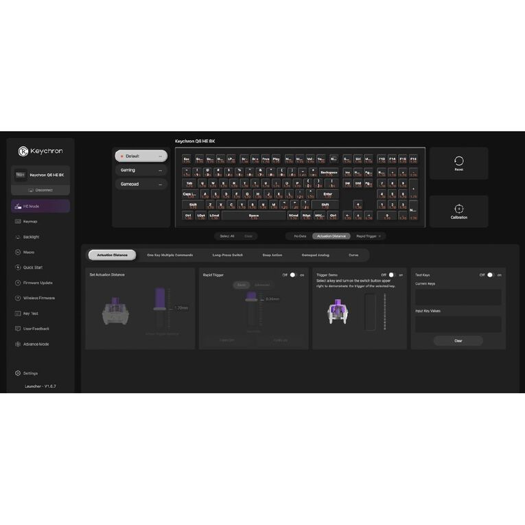 Keychron Q6 HE QMK Wireless Custom Keyboard, Fully Assembled Knob, Gateron Double-Rail Magnetic Nebula Switch - Shell White, , hi-res