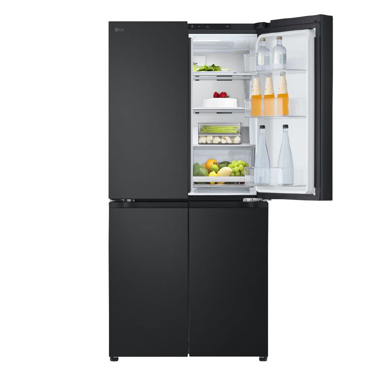 LG 530L Slim French Door Fridge Freezer - Matte Black Finish, , hi-res