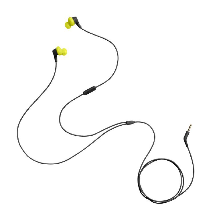 JBL Endurance Run 3 Wired Sport Headphones - Black/Lime, , hi-res