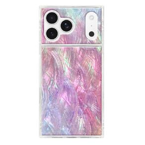 Flaunt Square Pink Mother of Pearl Case for iPhone 17 Pro Max