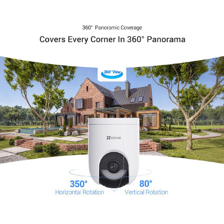 EZVIZ HB8 Lite 3K Camera 4 Pack With Solar Panels and 16GB SD Cards, , hi-res