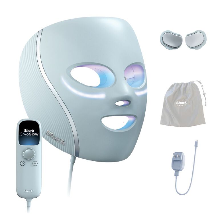 Shark CryoGlow Cooling & LED Face Mask (Blue Frost), , hi-res