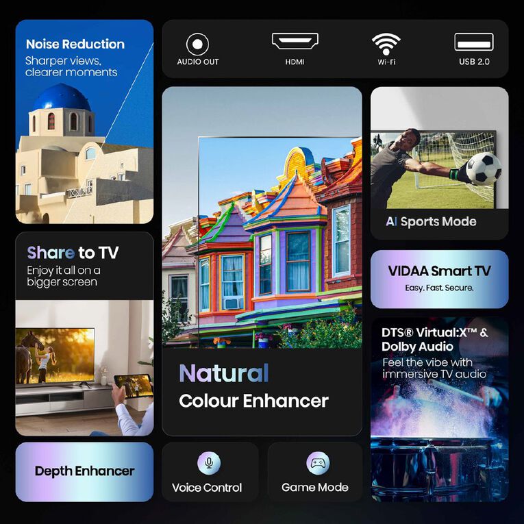 Hisense 32 Inch A4QNZ HD Smart TV, , hi-res