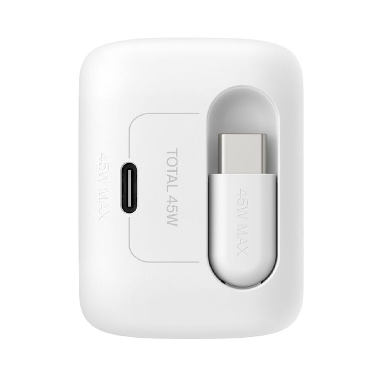 Belkin UltraCharge Retractable GaN Wall Charger 45W, , hi-res