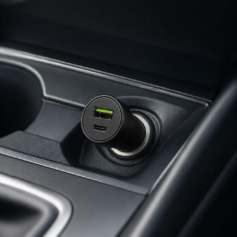 STM Dual 18W USB-C and USB-A Car Charger, , hi-res