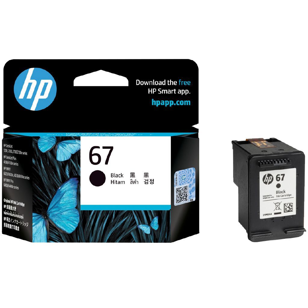 HP Original Ink Cartridge - 67 Black - Noel Leeming