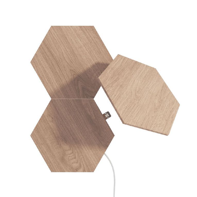 Nanoleaf Elements Wood Look Expansion 3 Pack, , hi-res