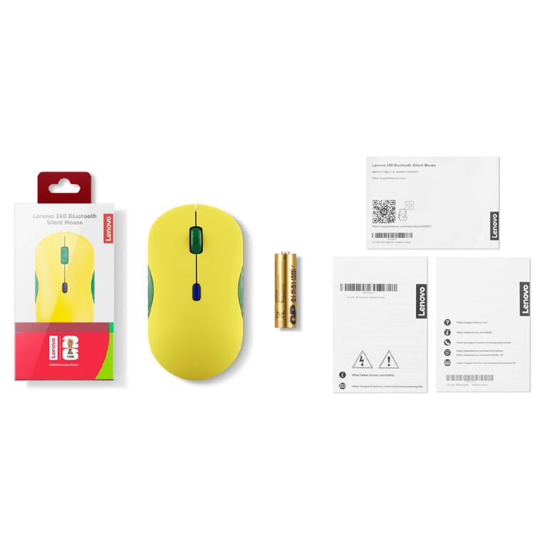 Lenovo 350 Bluetooth Silent Mouse - FIFA Fan Edition Brazil, , hi-res
