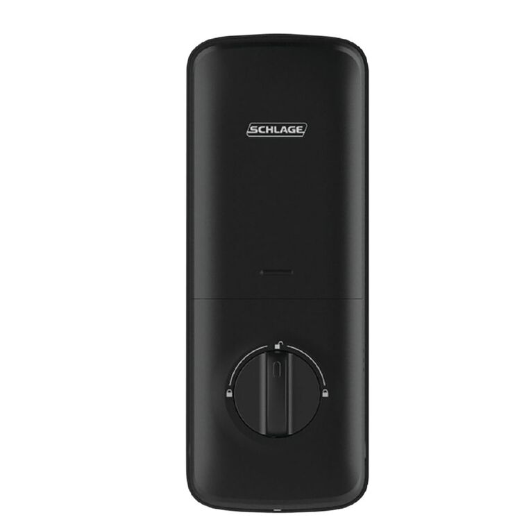 Schlage Ease Smart Deadbolt in Black With C5 Cylinder, , hi-res