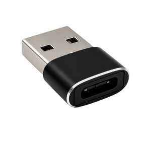 STM USB-A (Male) to USB-C (Female) Adapter - Black