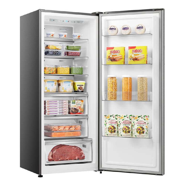 Hisense Single Door Stainless Steel Hybrid Fridge/Freezer 384L, , hi-res
