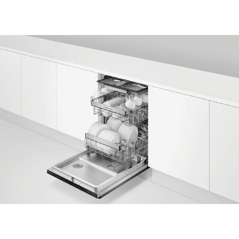 Fisher & Paykel Built-Under Tall Dishwasher - Black Glass, , hi-res