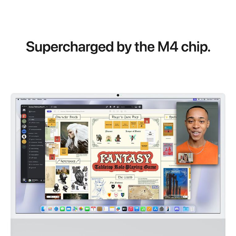 Apple iMac (M4) 24-inch 4.5K Retina 16GB/512GB SSD 10 Core CPU and GPU  - Silver, , hi-res