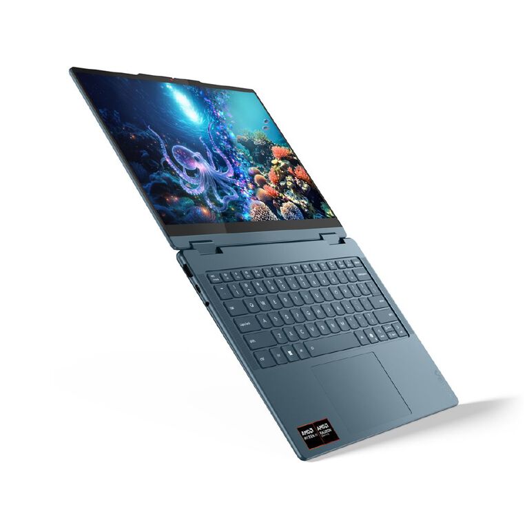 Lenovo Yoga 7 14 Inch OLED Touchscreen AMD Ryzen AI 5 340(6C) 16GB 1TB SSD 10th Gen 2-in-1 Windows 11 Notebook, , hi-res