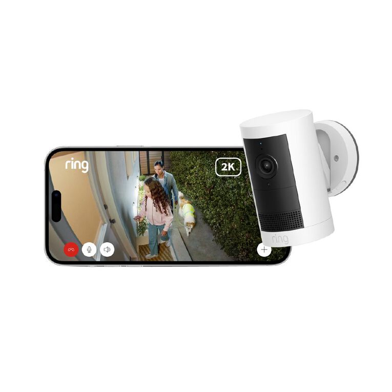 Ring Outdoor Camera Plus 2K Battery White - 4 Pack, , hi-res