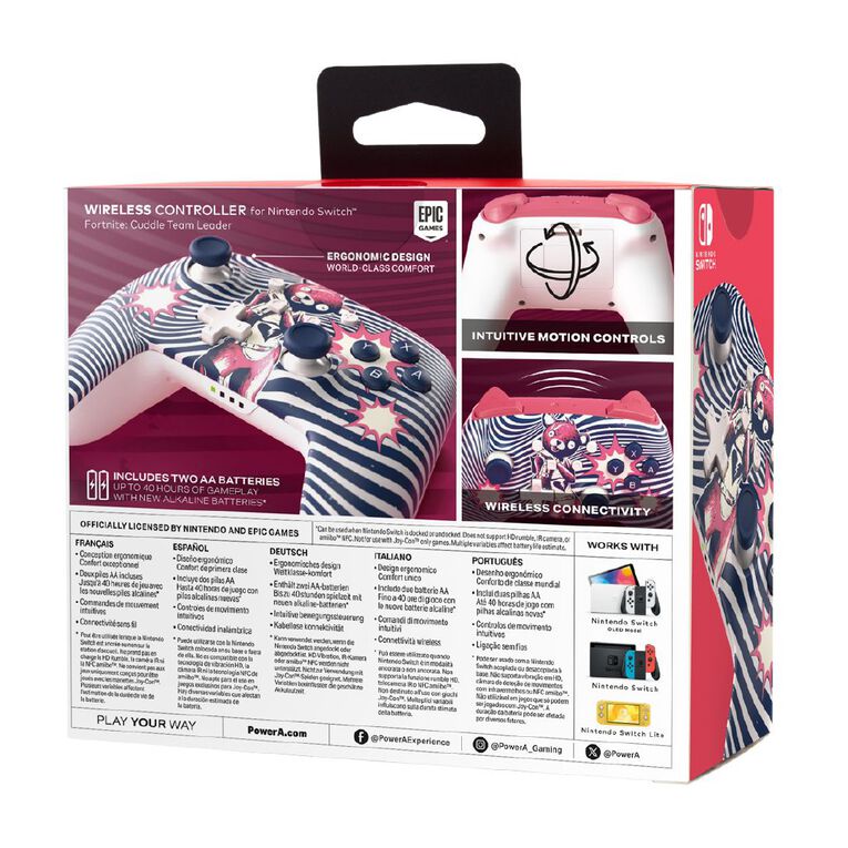PowerA Wireless Controller for Nintendo Switch - Fortnite Cuddle Team Leader, , hi-res