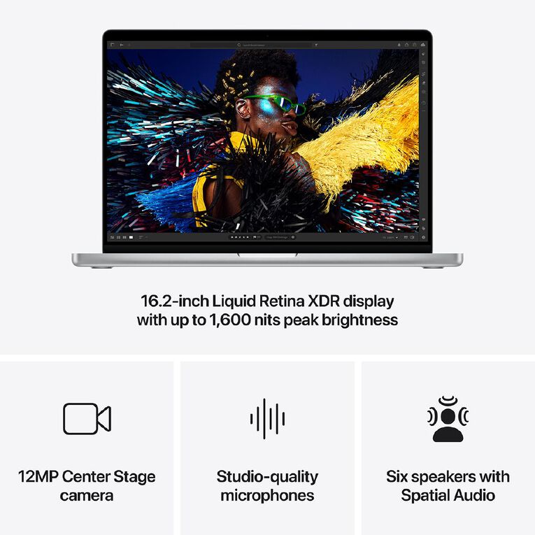 Apple MacBook Pro 16-inch (M4 Pro) 48GB/512GB SSD 14 Core CPU 20 Core GPU  - Silver, , hi-res
