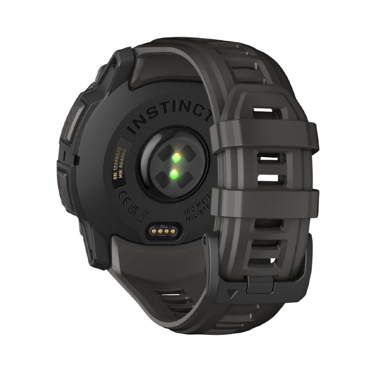 Garmin Instinct 3, 50mm, AMOLED, Black Bezel with Charcoal Band, , hi-res