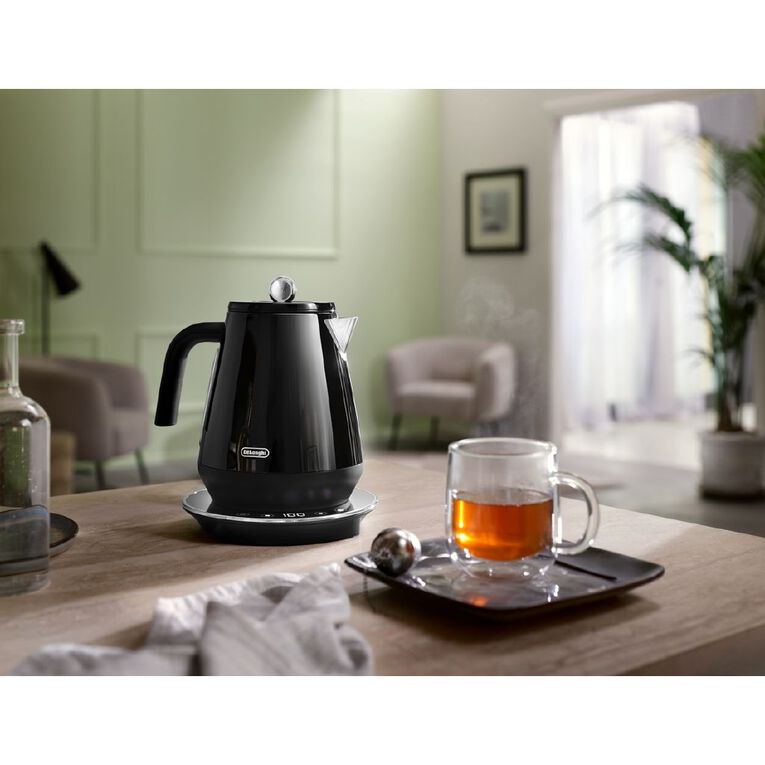 Delonghi Eclettica Variable Temperature Kettle Black, , hi-res