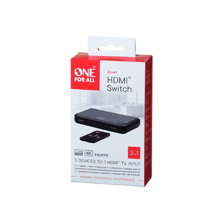 One for All Smart HDMI Switch 4K (SV1632), , hi-res