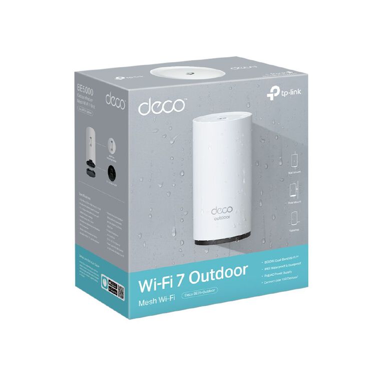 TP-Link DECO BE25 OUTDOOR 1PK BE5000 DECO OUTDOOR MESH WIFI 7 SYSTEM, , hi-res