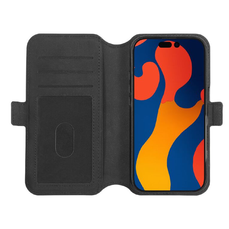 3SIXT Neo Wallet MagSafe Case for iPhone 16 Pro - Black, , hi-res