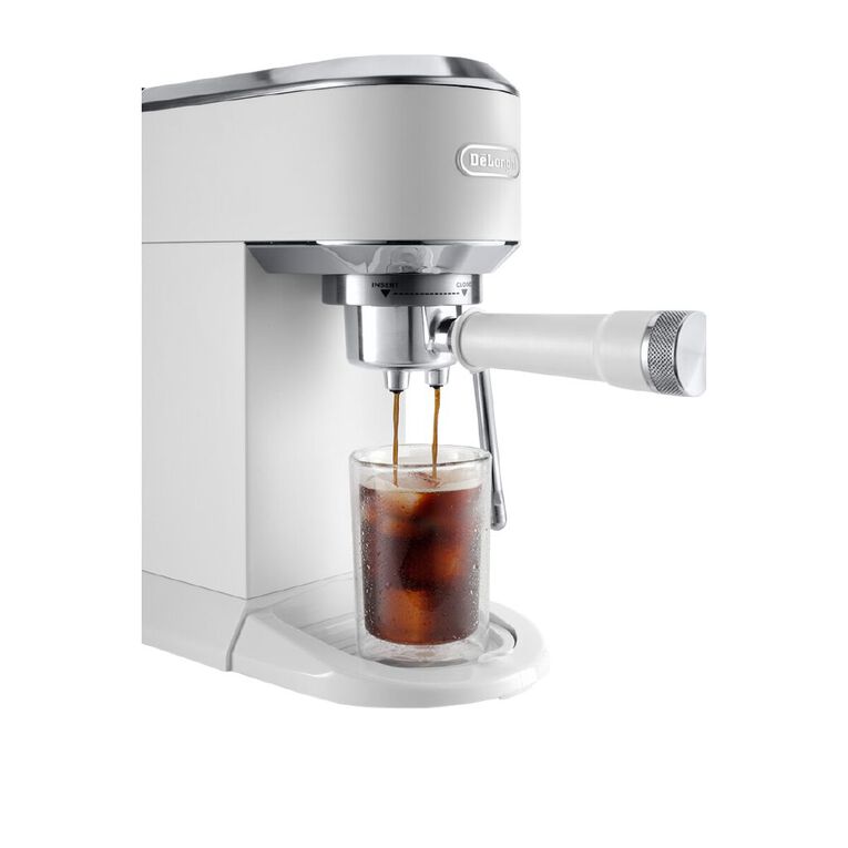 Delonghi Dedica Duo with Cold Brew Manual Coffee Machine White, , hi-res