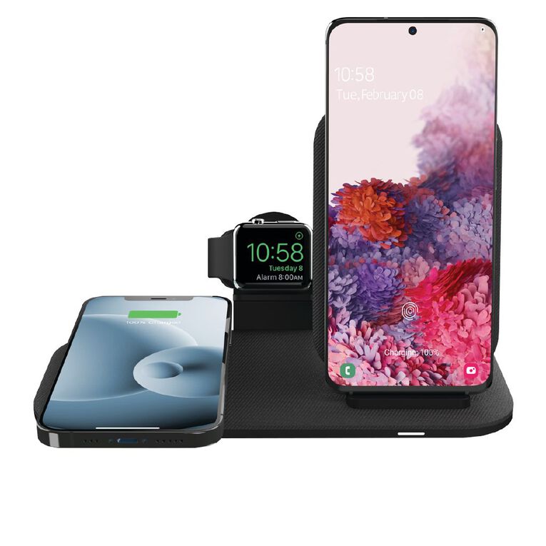 Mophie Universal 2-in-1 15W Wireless Charging Stand - Black, , hi-res