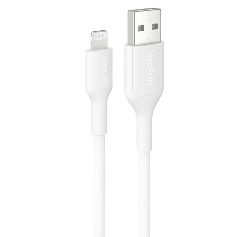 Belkin BoostCharge USB-A Cable with Lightning Connector, 1m - White, , hi-res