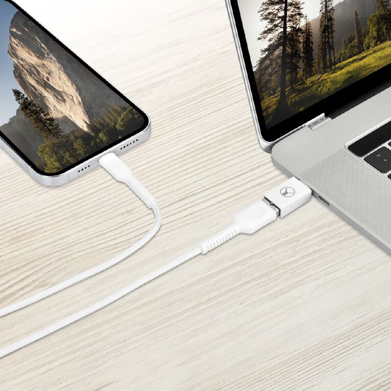 Bonelk USB-C to USB-A 3.0 Adapter - White, , hi-res