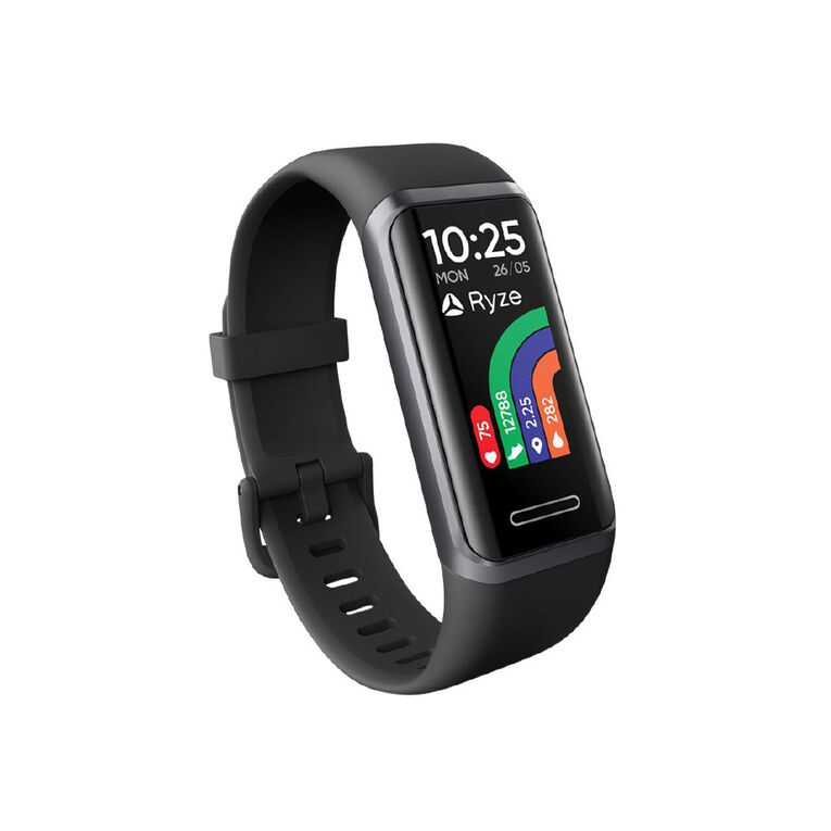 Ryze Elevate Smart Watch With Alexa (Black + Green), , hi-res
