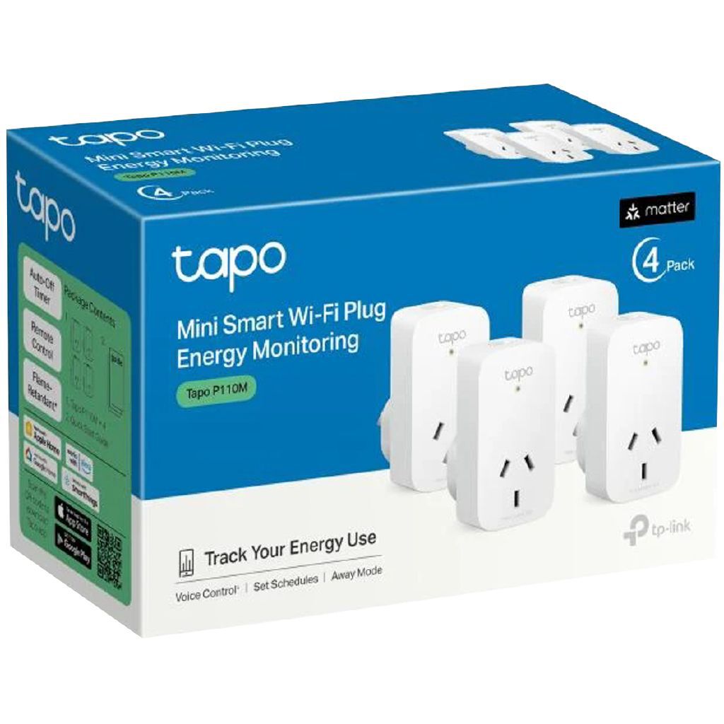 TP-Link Tapo P110M Mini Smart Wifi Plug, Energy Monitoring - Noel