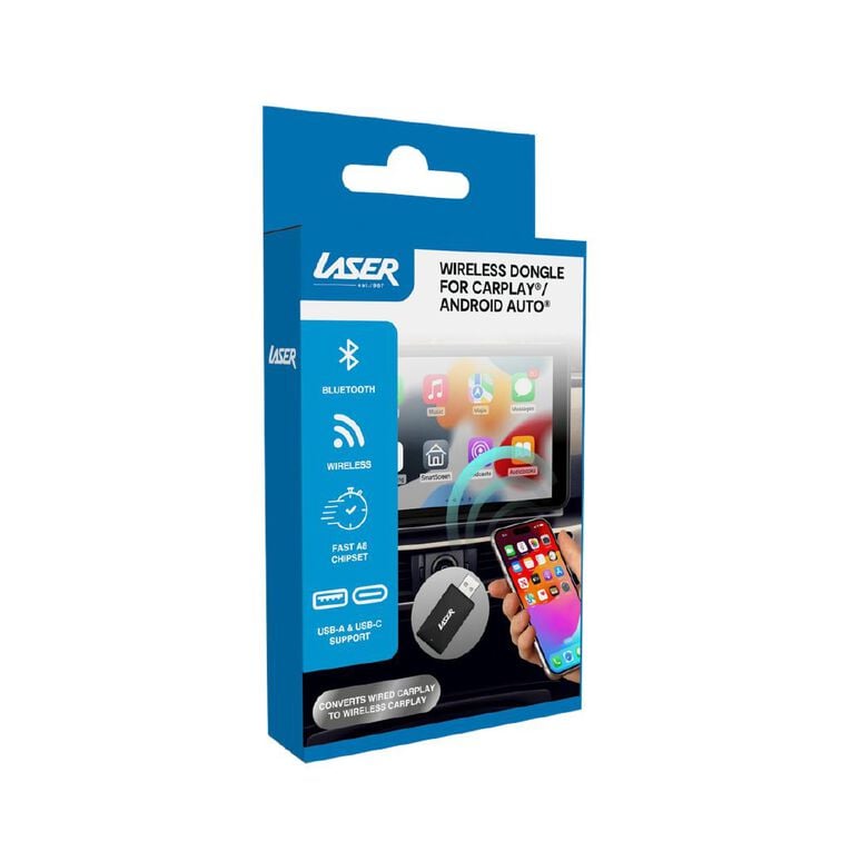 Laser Wireless Dongle for Carplay & Android Auto, , hi-res