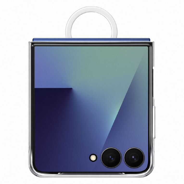 Samsung Z Flip7 Clear Case with Ring, , hi-res
