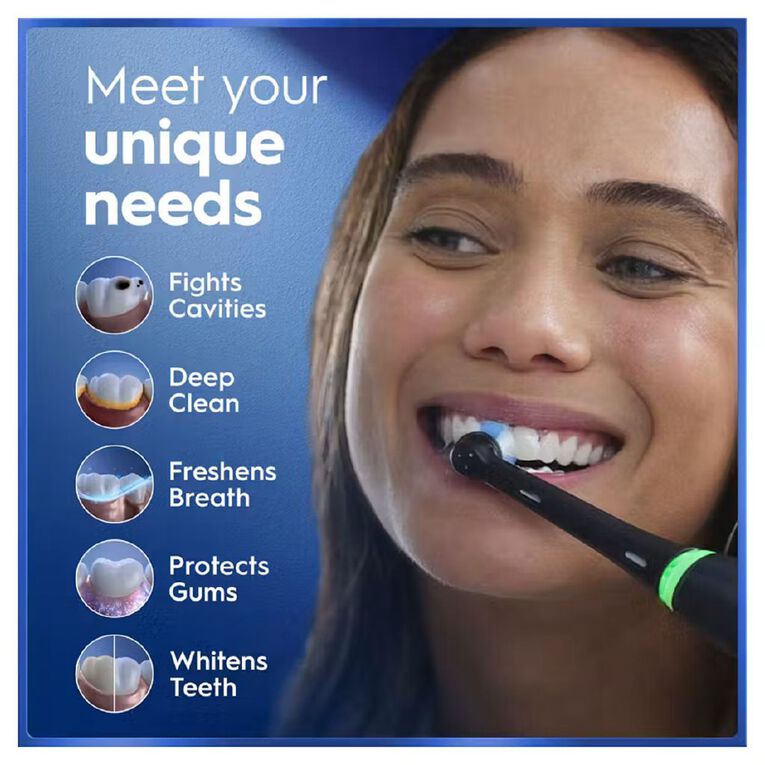 Oral-B iO5 Electric Toothbrush with Travel Case - Matte Black 2026, , hi-res