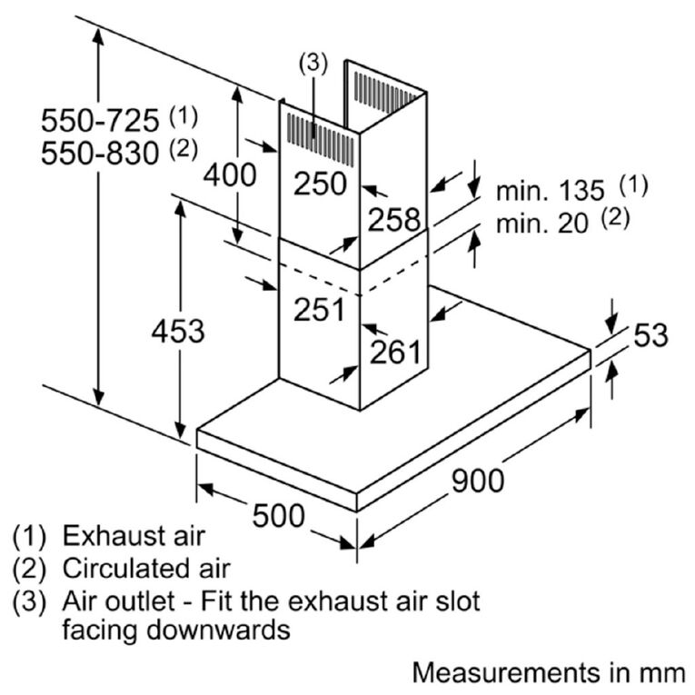 Bosch 90cm Wall-Mounted Canopy Rangehood - Series 2, , hi-res