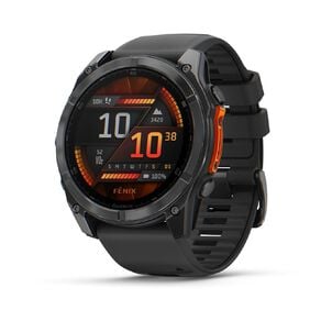 Garmin Fenix 8 51mm Glass AMOLED - Slate Gray Steel with Black Band