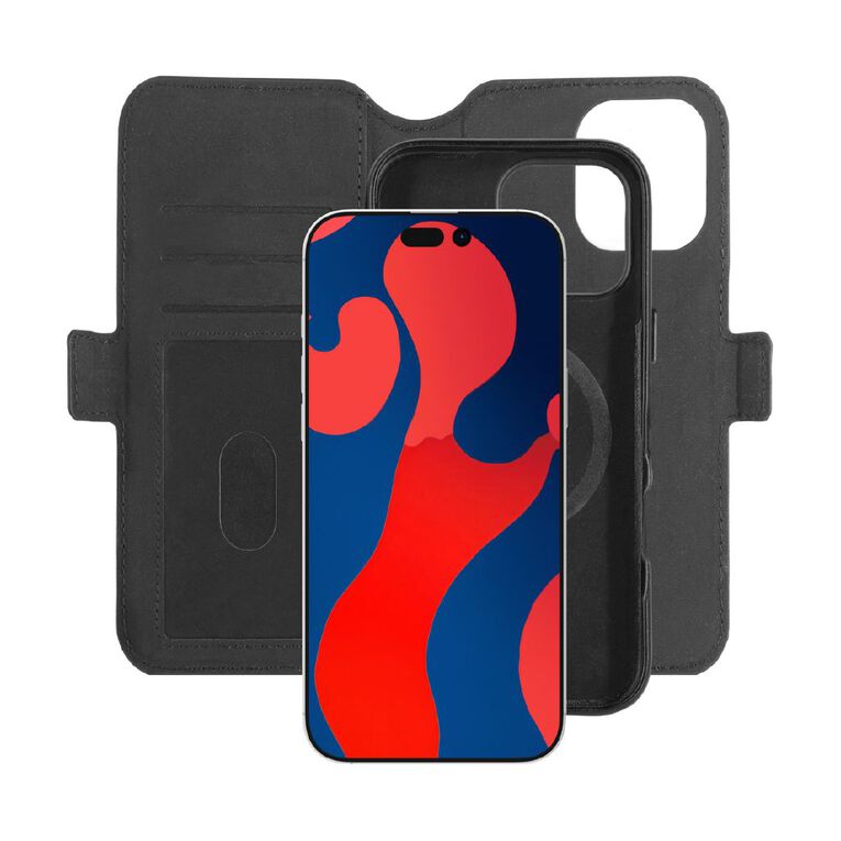 3SIXT Neo Wallet MagSafe Case for iPhone 16 Pro Max - Black, , hi-res