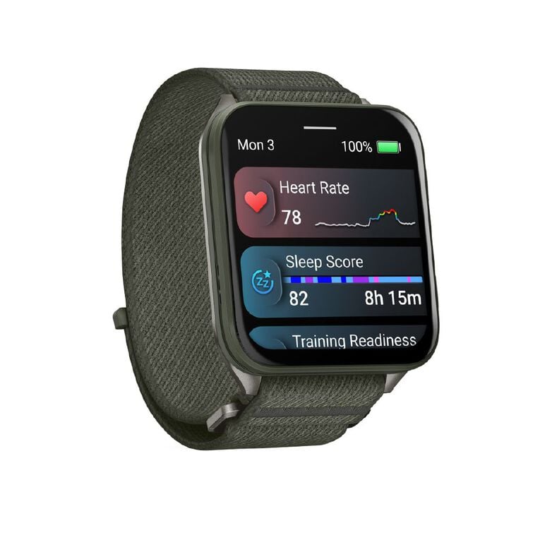 Garmin Venu X1 Moss With Titanium Caseback & Moss Comfortfit Nylon Band, , hi-res
