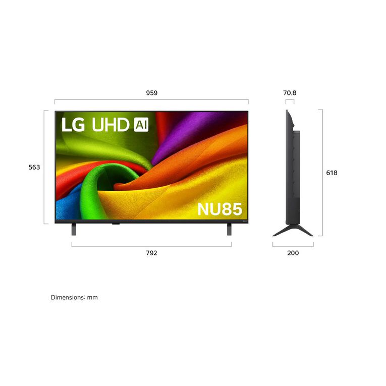 LG 43 Inch NU85 AI 4K LED Smart TV, , hi-res