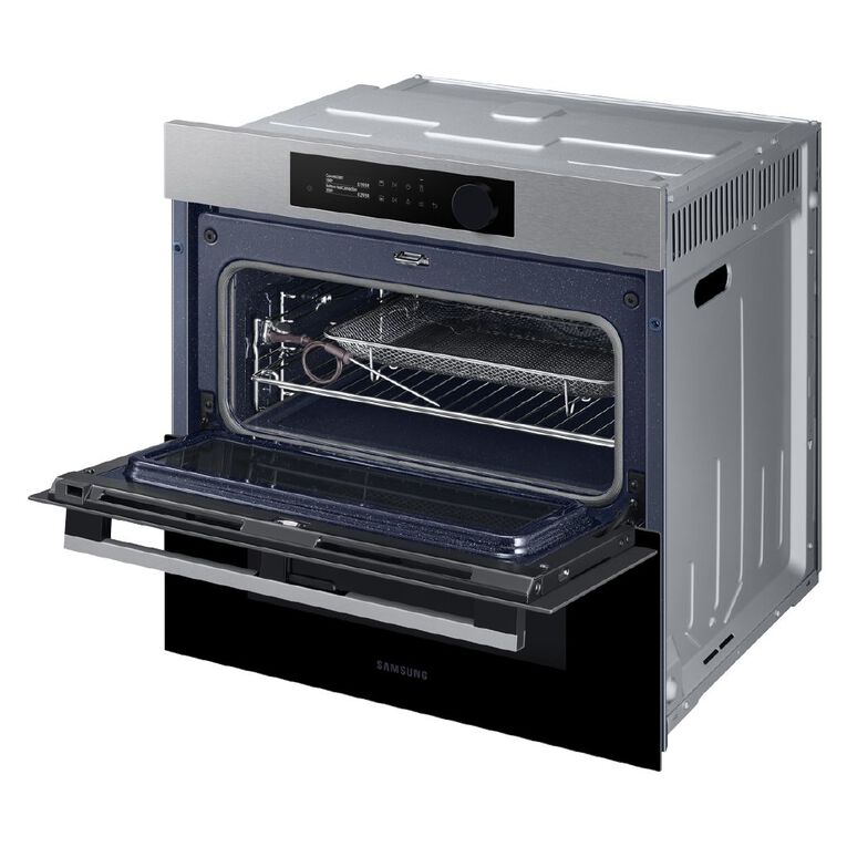 Samsung 76L Dual Cook Pyrolytic Wall Oven Stainless Steel Noel Leeming