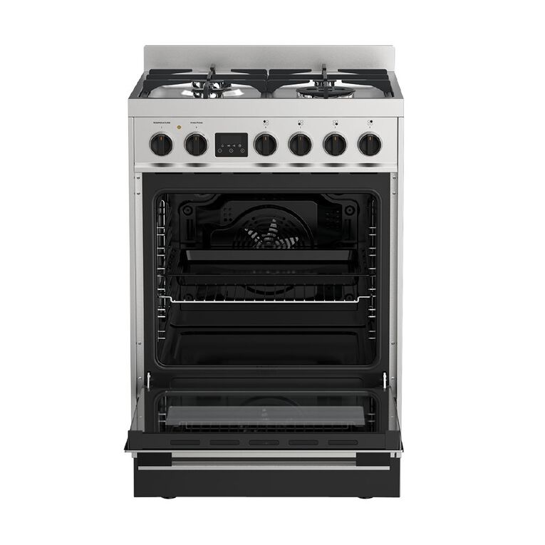 Haier 60cm 4 Burner Dual Fuel Freestanding Oven, , hi-res
