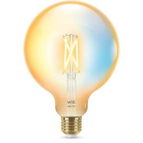 WiZ Tunable White Filament 7W TW G125 E27 WiFi and BT Bulb